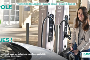 Bornes de recharge e-totem pour véhicules électriques sur Montpellier Méditerranée Métropole